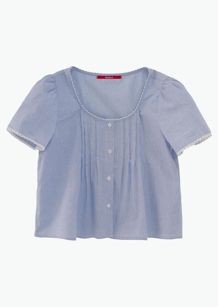 헤인트 [6/27 예약배송] RILEY PIN TUCK BLOUSE