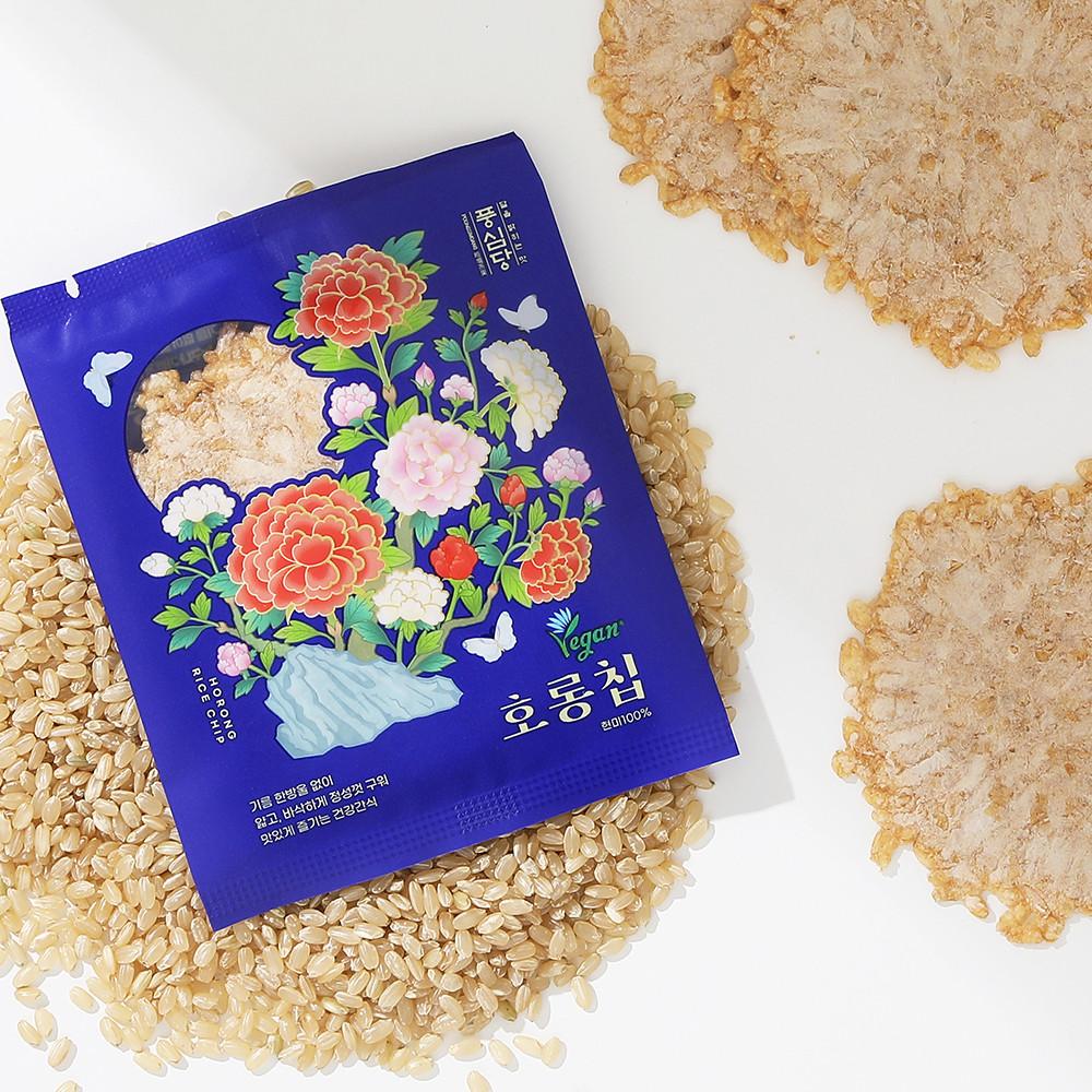 풍심당 수제 현미 100% 누룽지 15봉 45개입 호롱칩