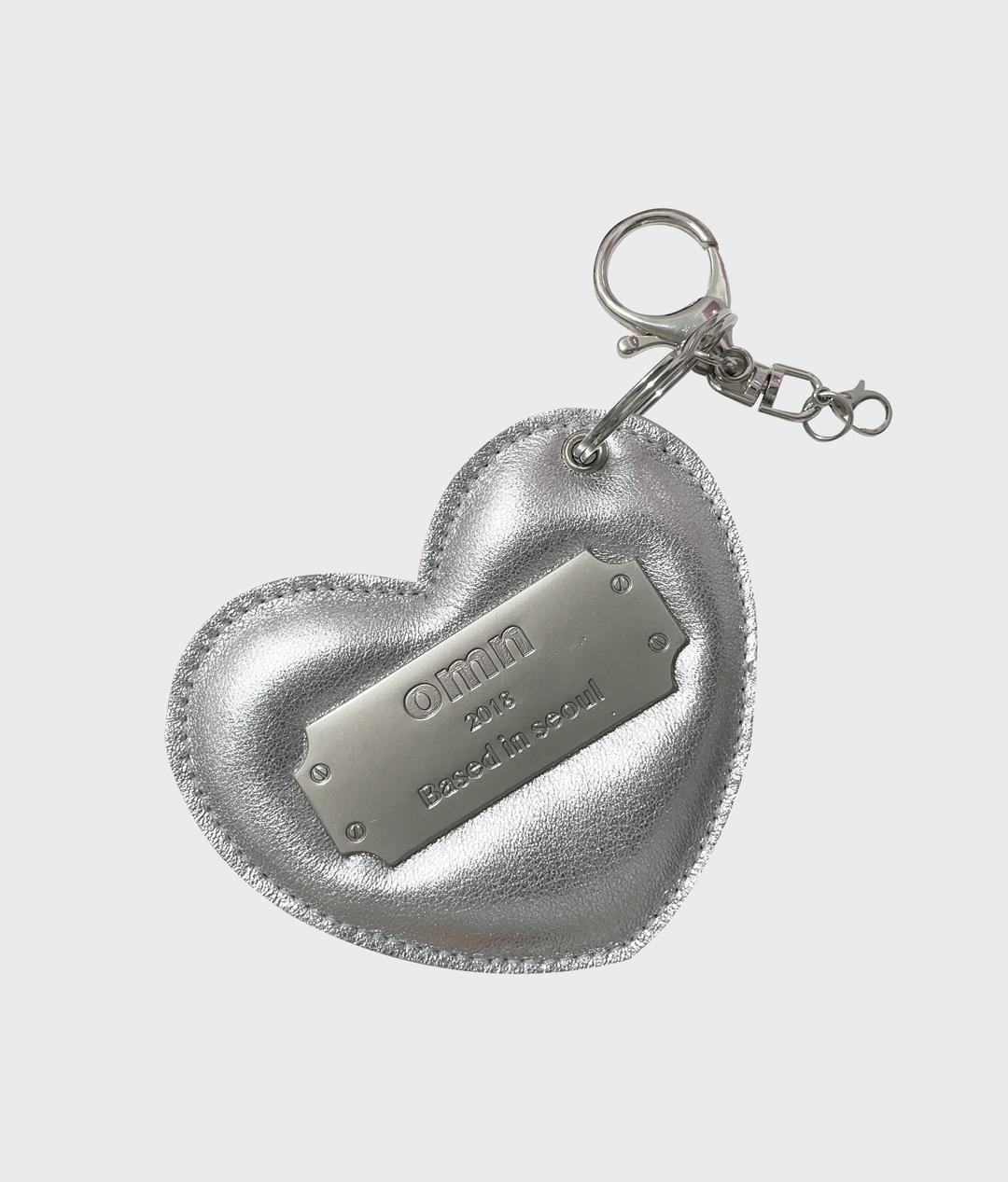 heart label keyring [silver]