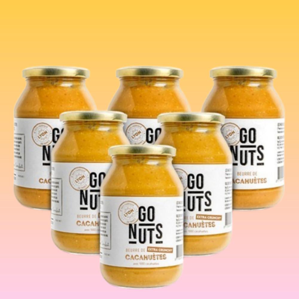 최화정 땅콩버터 고넛츠 유기농 100% 오리지널 270g 3병 + 크런치 270g 3병