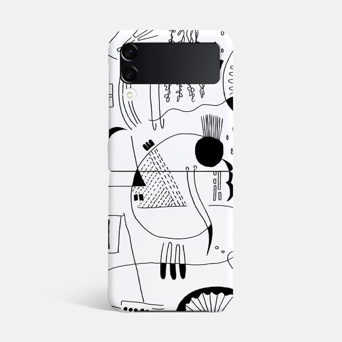 기억_WHITE Z플립 하드 케이스