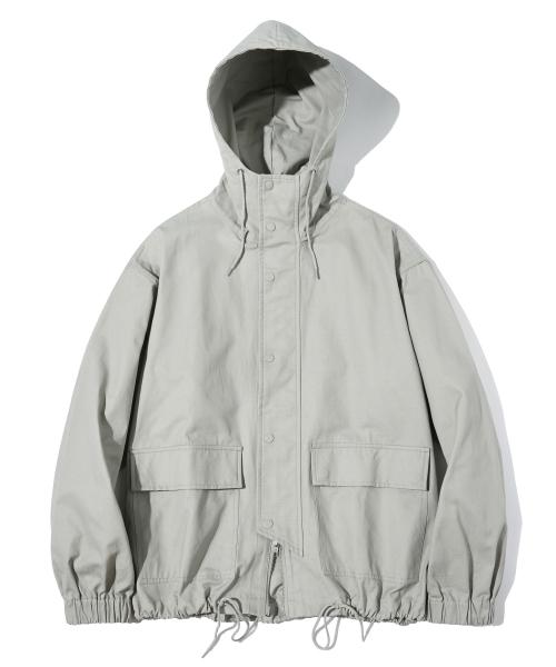 코드 후드 집업 자켓 스모크 그레이