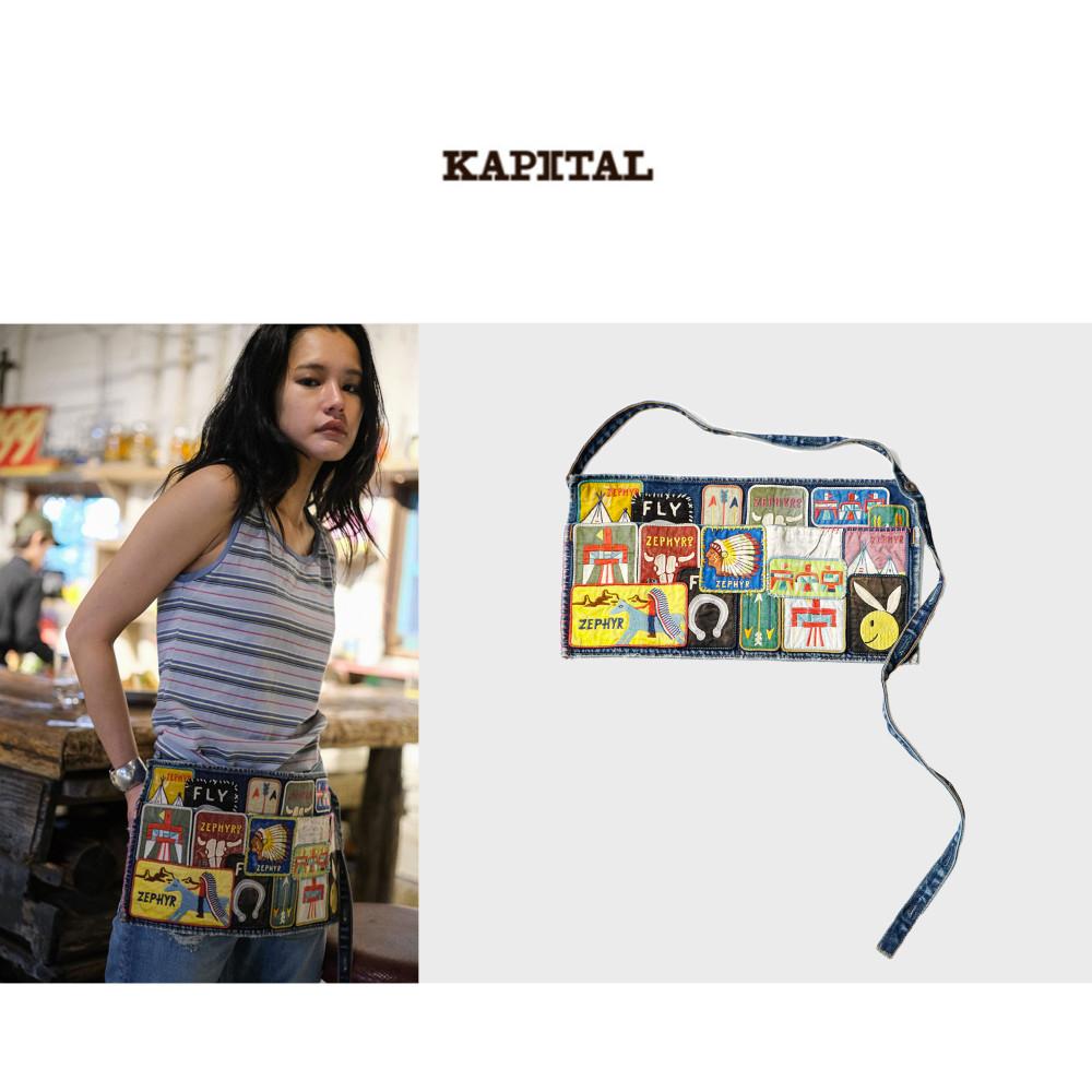 캐피탈 KAPITAL 13oz 데님 2way 애드 에이프런(ZEPHYROS INSANE 리메이크)