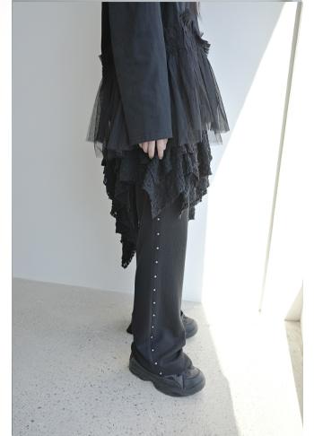 stud boots-cut pants (2c)