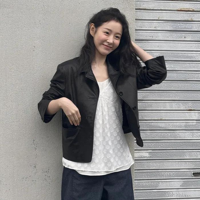 Alto leather short jacket (black)