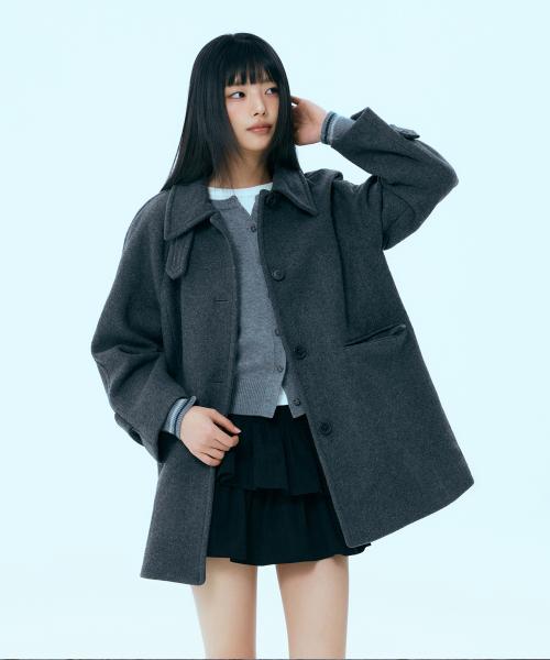 울 블렌디드 스탠카라 하프코트_MIWJHFV0PG