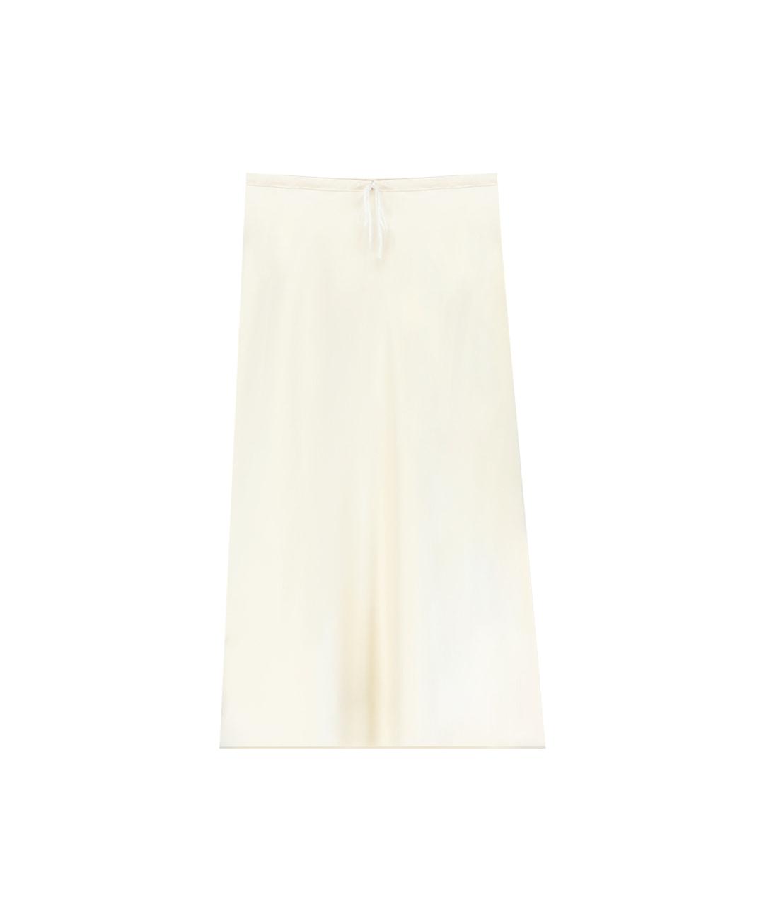 French satin skirt