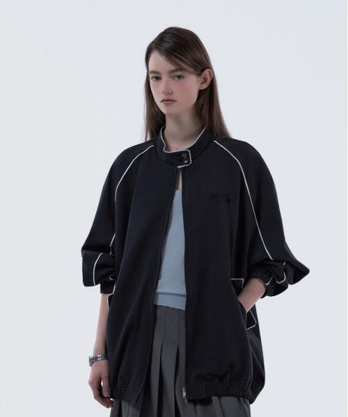 MAU3 Contrast Trim Lace Jumper - Dark Navy