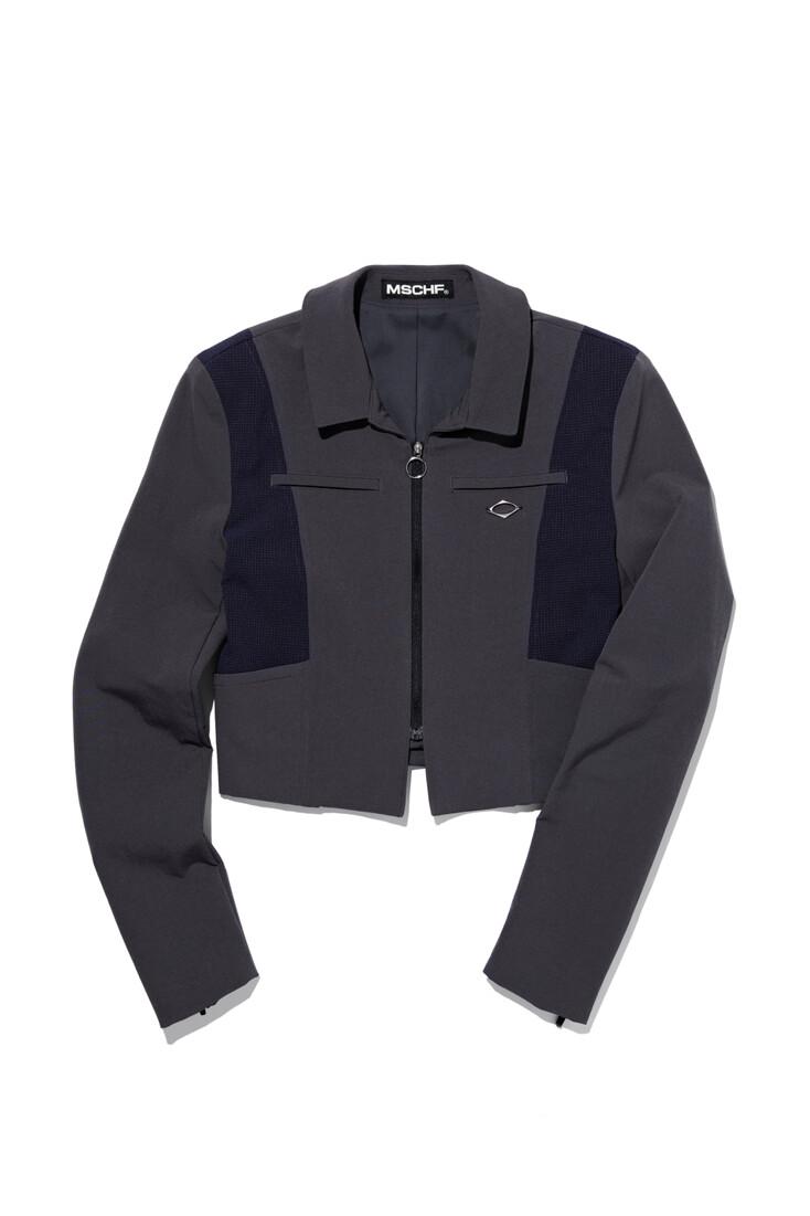 UNIFORM ZIP UP JACKET (CHARCOAL)