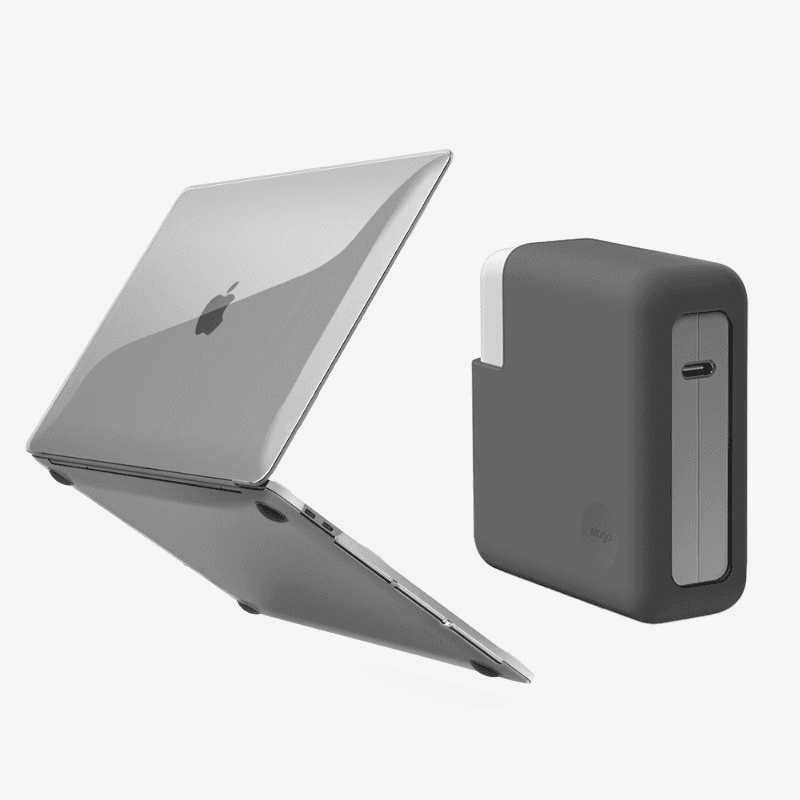 [맥북 필수템2종]엘라고 맥북 어댑터 실리콘 케이스+하드케이스