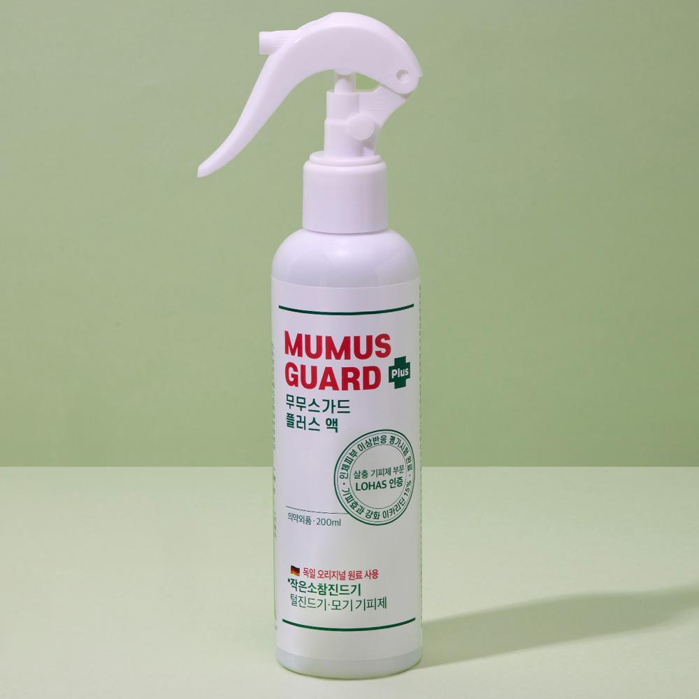 임산부 어린이 모기 진드기 기피제 벌레 퇴치 무무스 가드 플러스 액 200ml, 1통