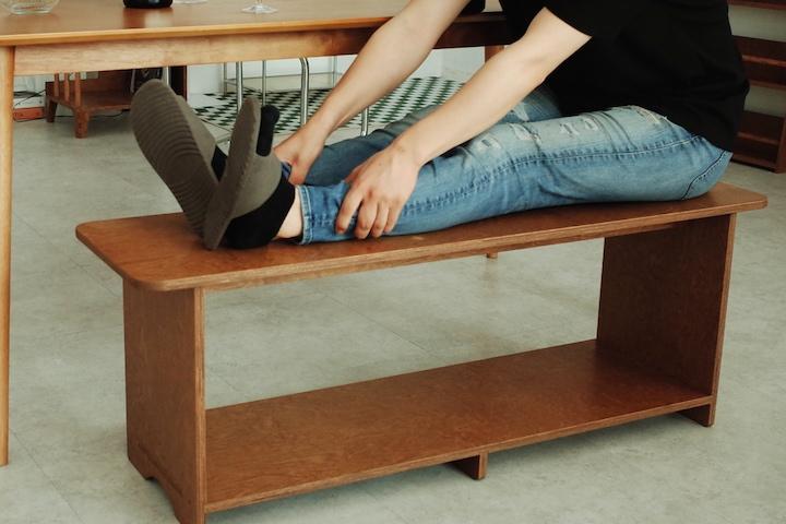 다이애나 거실 원목 쇼파 2인용 1200 평상 등받이 없는 긴 벤치