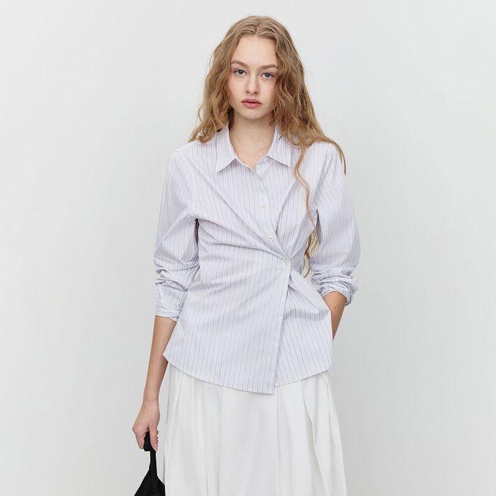 2-WAY ESSENTIAL SHIRT GREY STRIPE_UDSH5A201G2