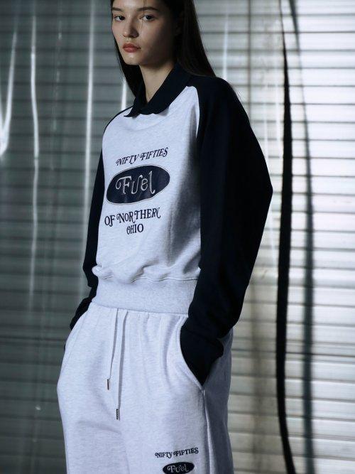 [SET] FUEL SWEAT SET-UP (WHITE MELANGE)