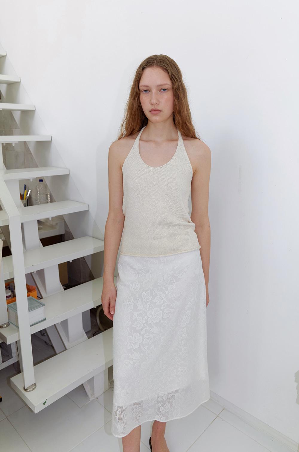 Mare Halter Top in Linen