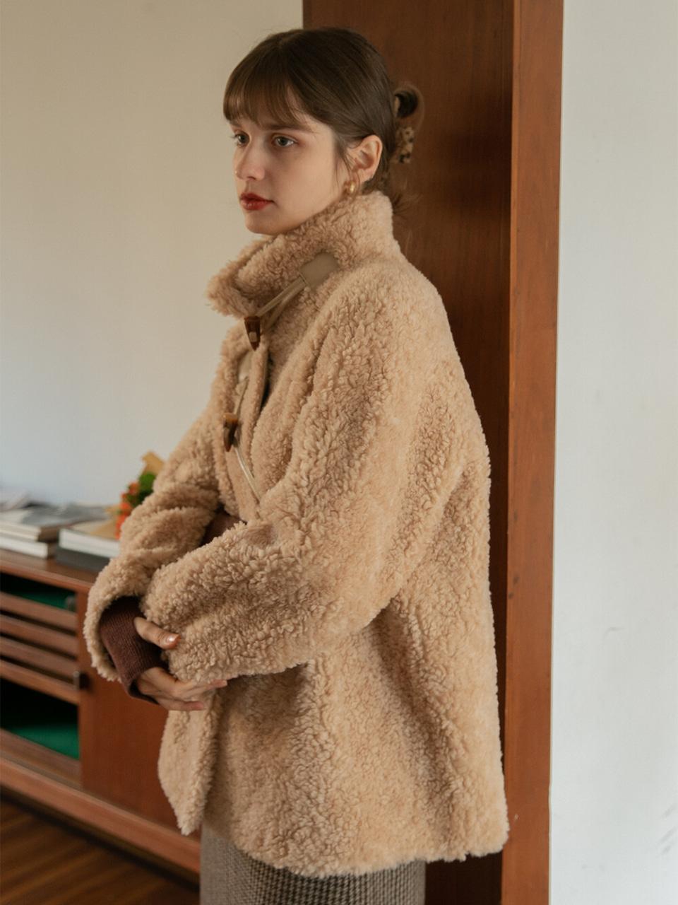 [에스파 지젤, 이주빈, 임현주, 혜림,서지연 착용] [울 100%] BABY BEAR wool coat_beige