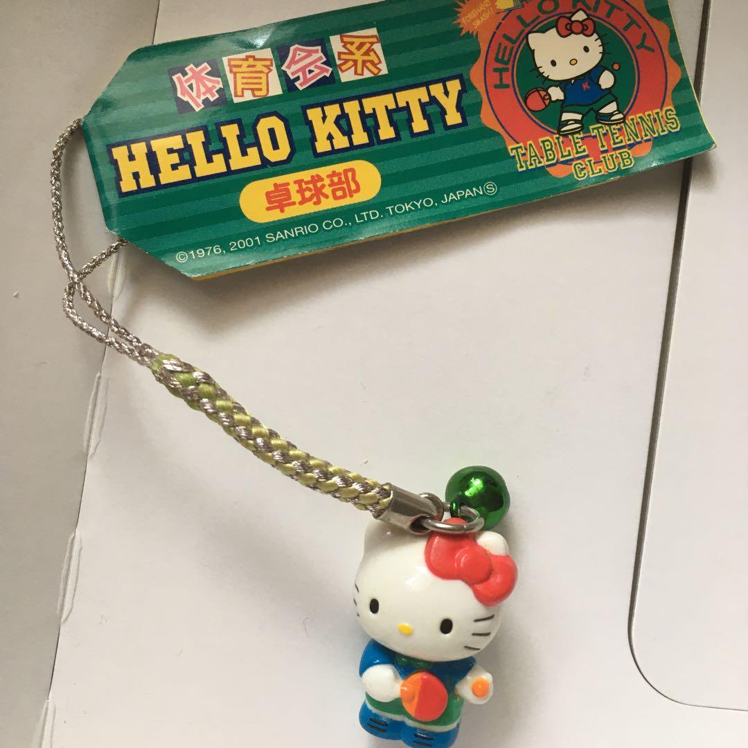 ハローキティ　ストラップ　卓球部