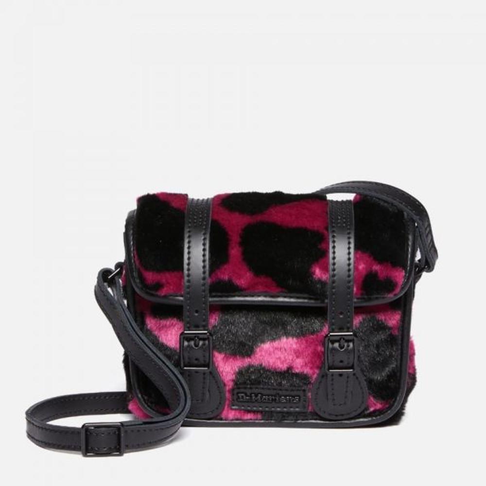 닥터 마틴 가방 여성 소 프린팅 인조 퍼 7 블랙 핑크