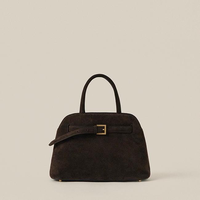 [8/28 예약배송] SHIMO TOTE BAG MEDIUM_ESPRESSO SUEDE