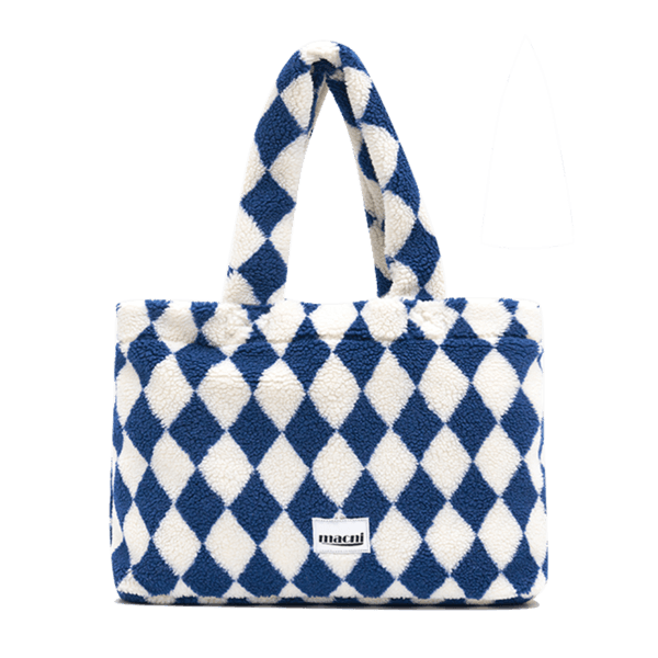 HARLEY QUINN CHECKER SHOULDER BAG_NAVY