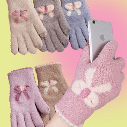 pastel ribbon gloves (6color/phone touch)