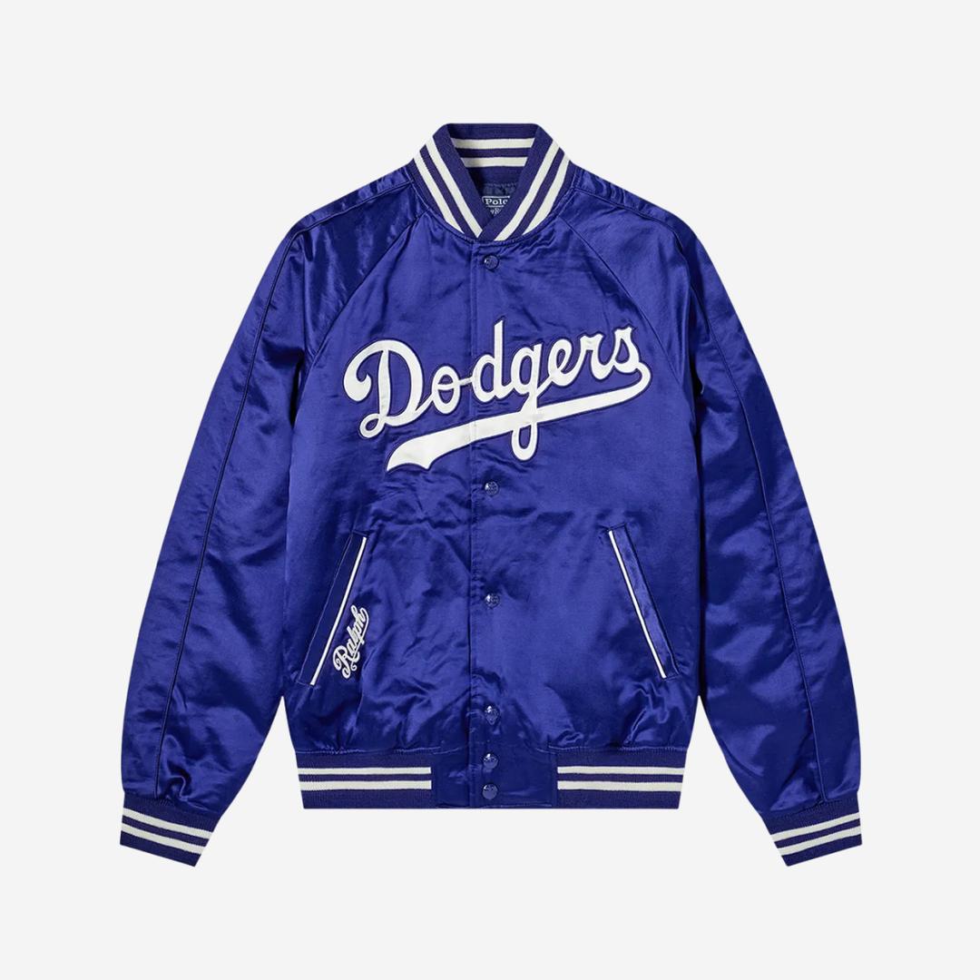 Polo Ralph Lauren x MLB LA Dodgers Satin Varsity Jacket Royal
