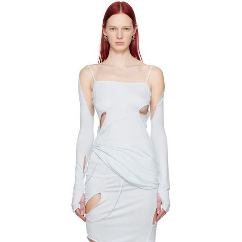 POST ARCHIVE FACTION (PAF) 블루 6.0 센터 티셔츠 6.0 TTC-SB 241351F110002 | 머스트잇