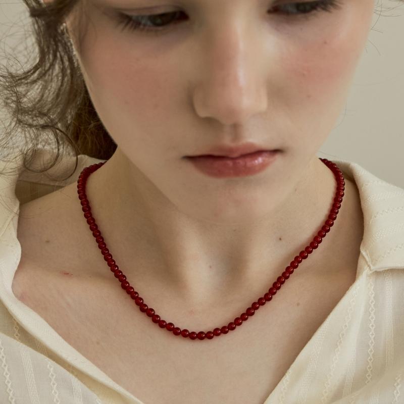 Rudolph Carnelian Necklace 4mm SN302-4