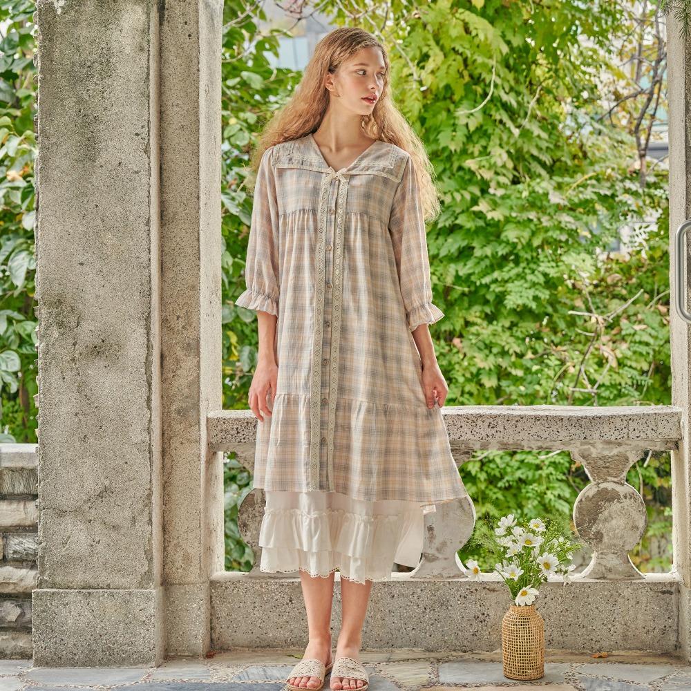 보떼 7부 원피스 크림 (40수)