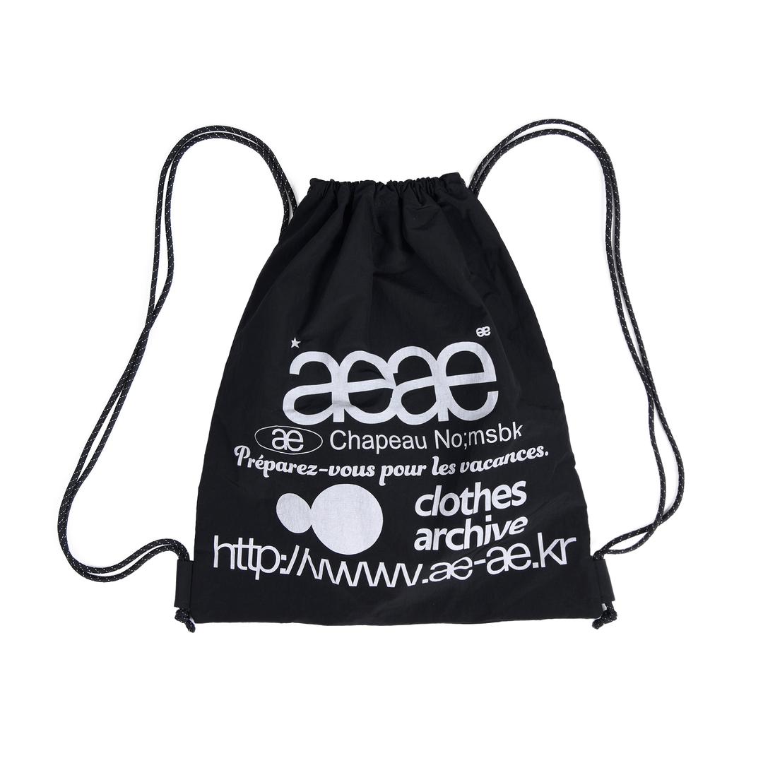 WEB LOGO GYM SACK - [BLACK]