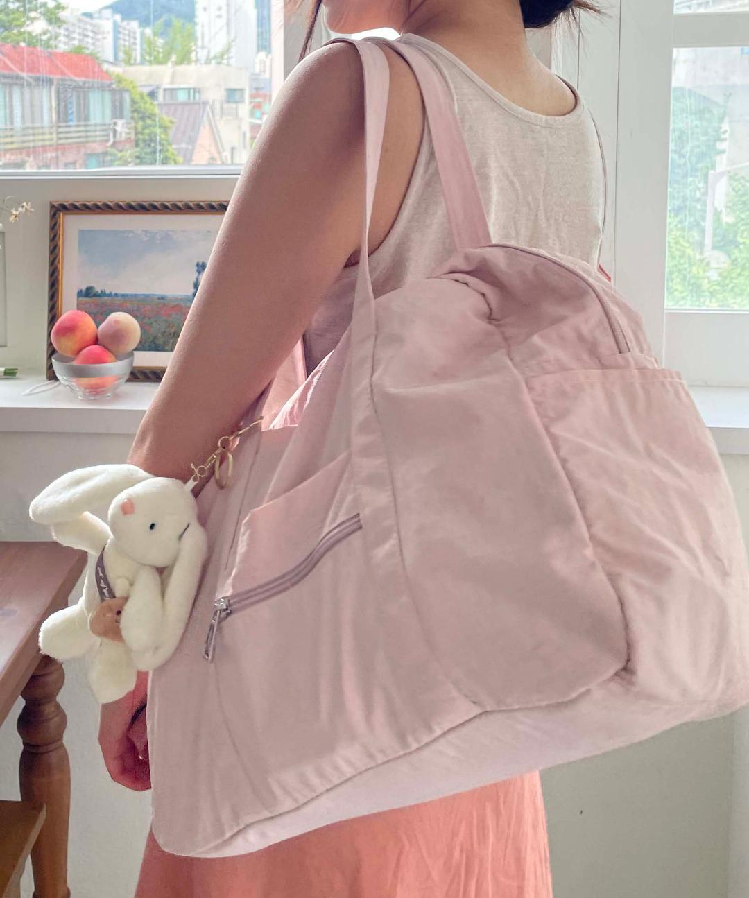 에이프릴21 ⚡2천장돌파🔥 룰루 파스텔 바스락 운동 여행 더플백 소형 보스턴백 헬스 가방