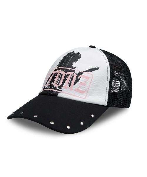 XTA071 노이즈 스터드 메쉬캡 (BLACK)