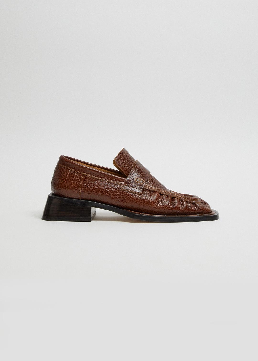 미스타 AIRI GRAIN LOAFERS (BROWN)