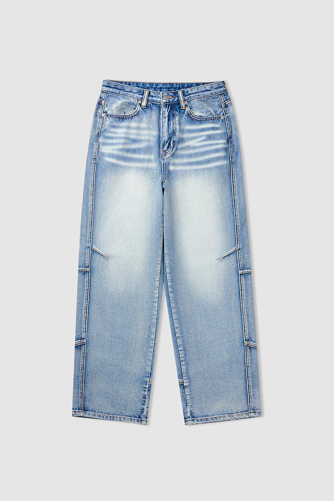 (W) Billy Incision Denim Pants (Blue)