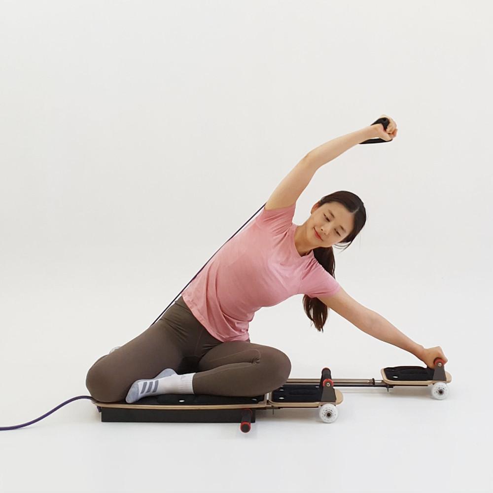 키트짐님프 가정용 홈 집에서하는 필라테스 스트레칭 기구 리포머 스파인코렉터 소도구 운동 홈트