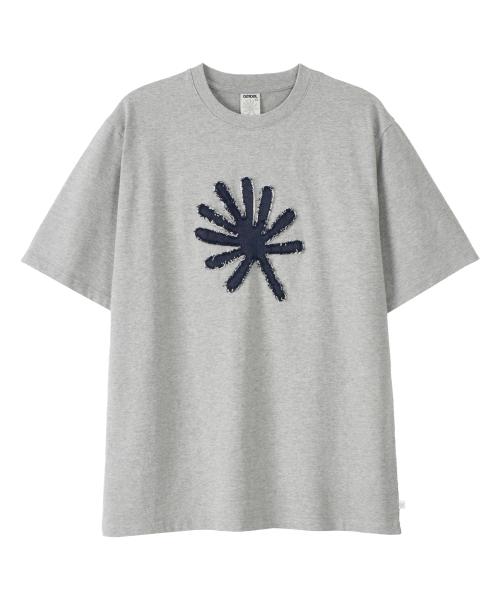 DD symbol applique tee (GREY)