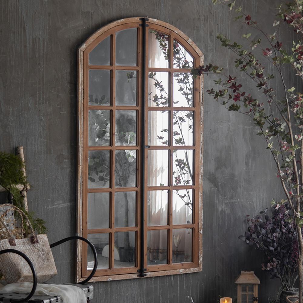 빈티지 프렌치 장식용 창문형 전신거울 인테리어 소품