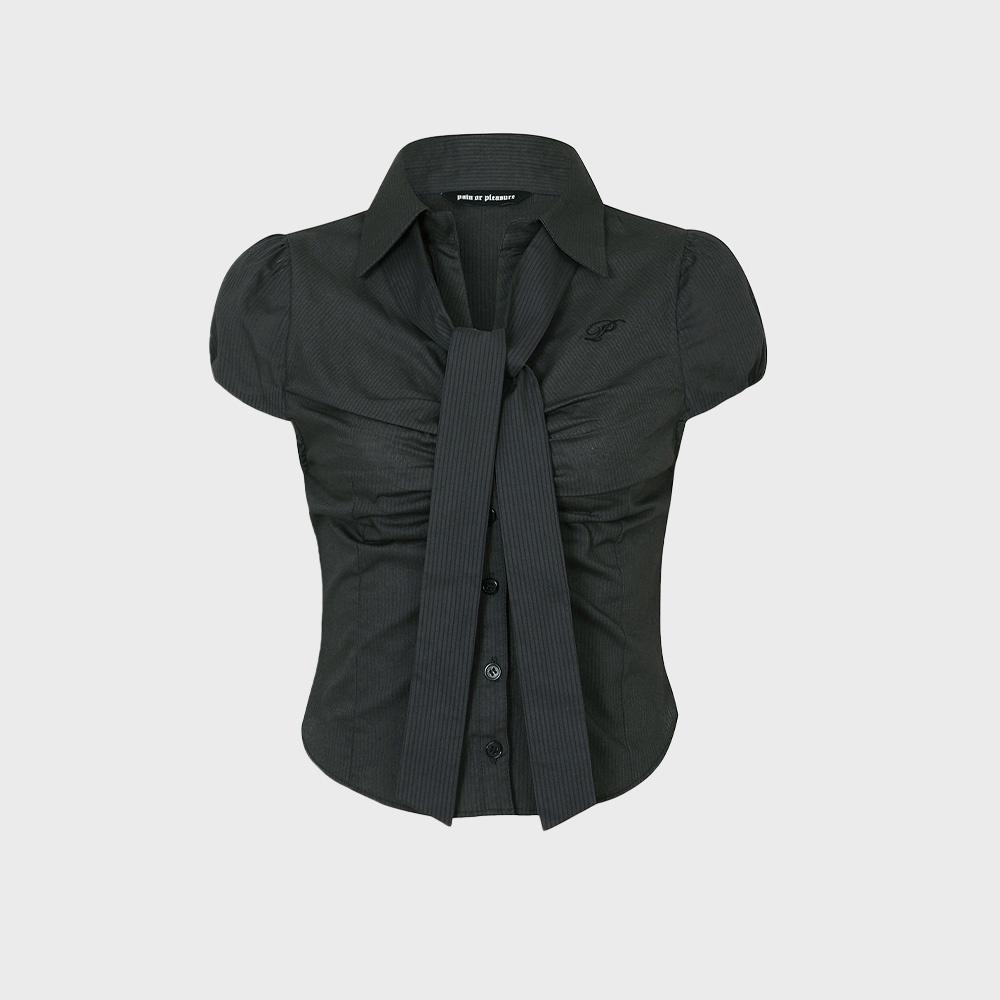 JADE SCARF SHIRT charcoal