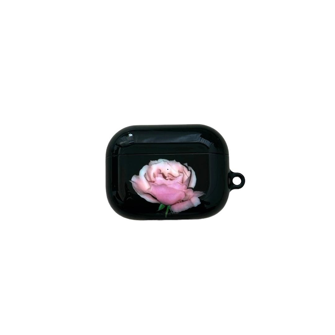 1994 Black Pink rose airpod case