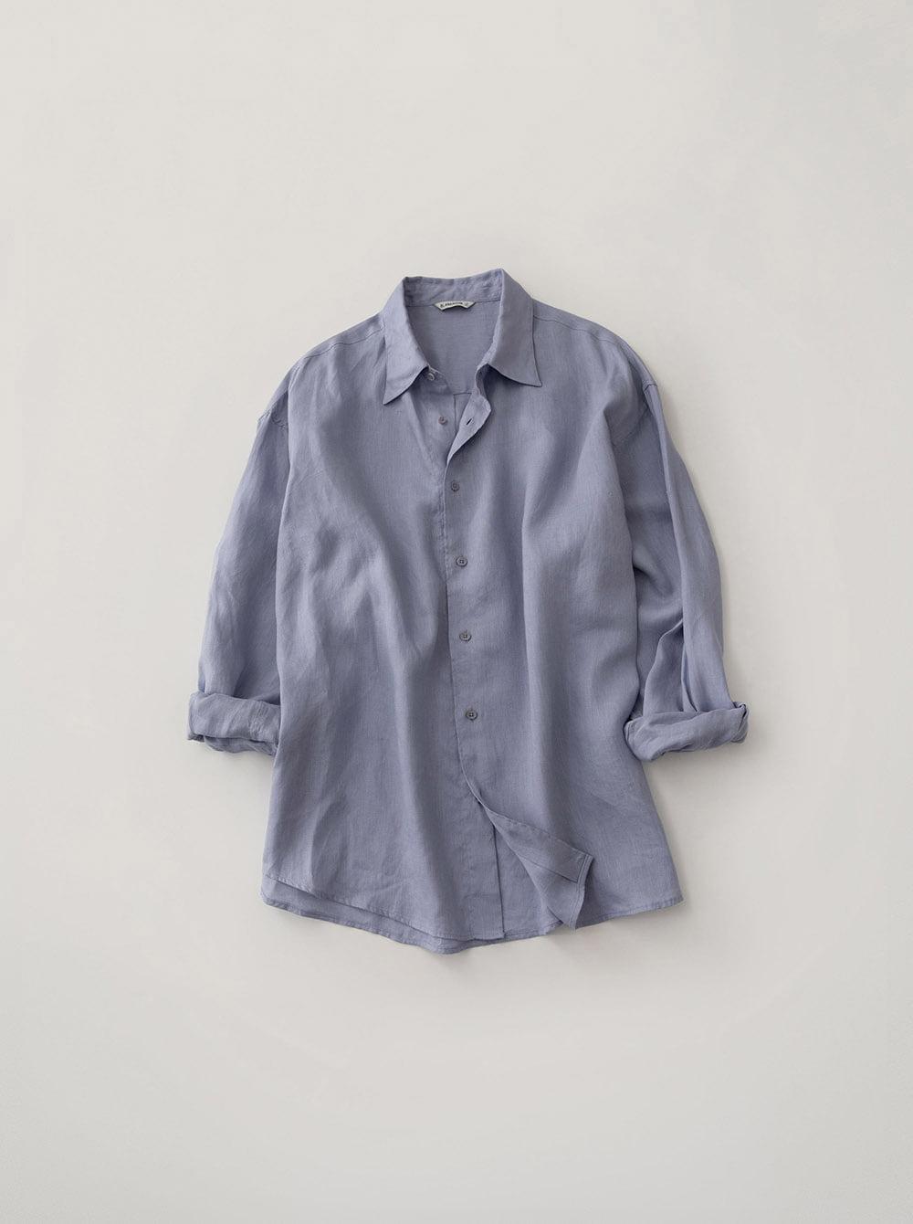 FRENCH LINEN SHIRT_LAVENDER