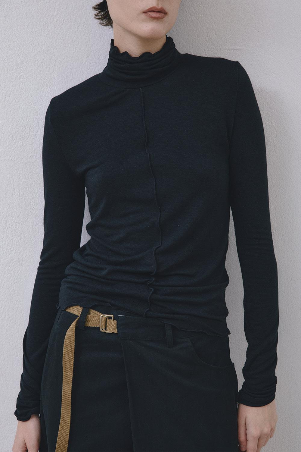 Turtle neck Top (Black)