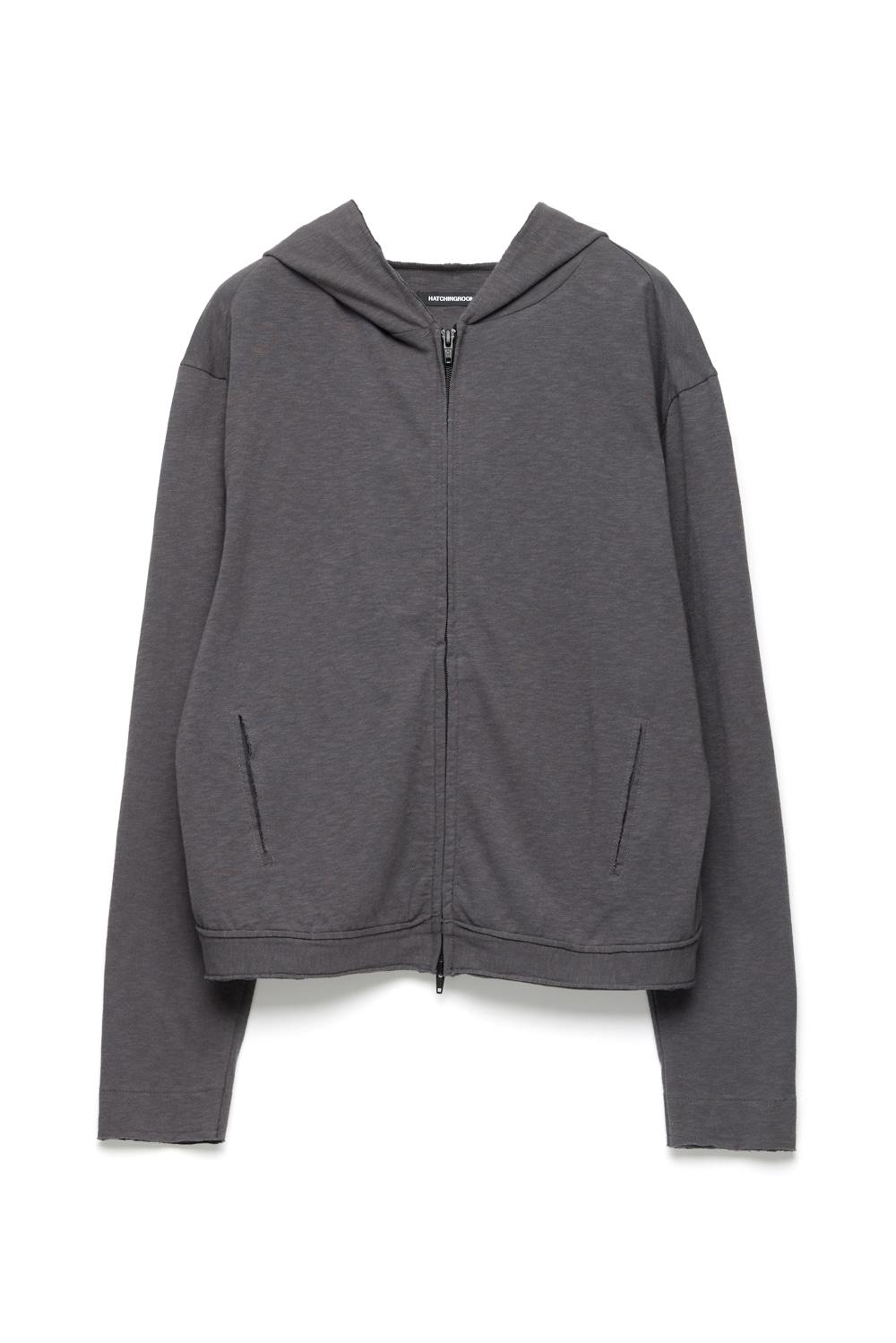 Rough Hoodie Slub Graphite