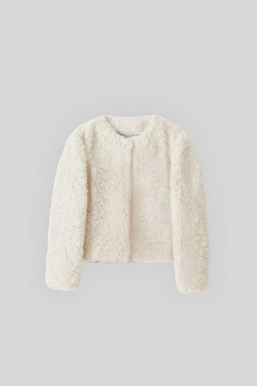 (3rd re-stock) 25ver. T/T Nua fur jacket (ivory)