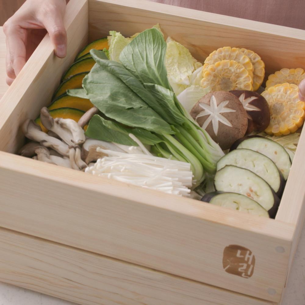 내린 편백나무 찜기 3단 샤브샤브 세이로무시 집들이