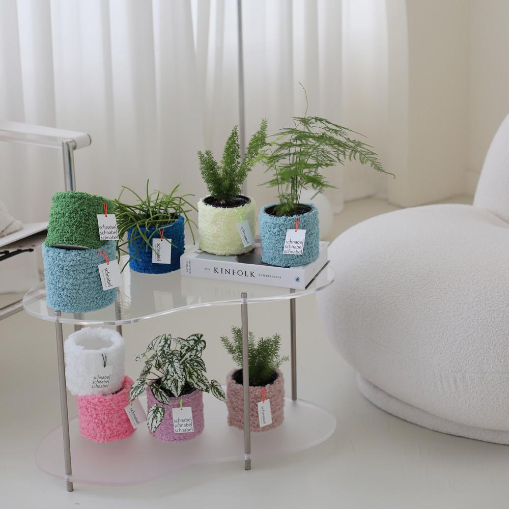 [슈나벨]-자체제작 팟커버 조화화분 니트화분커버 예쁜식물 식물키우기 (15color)