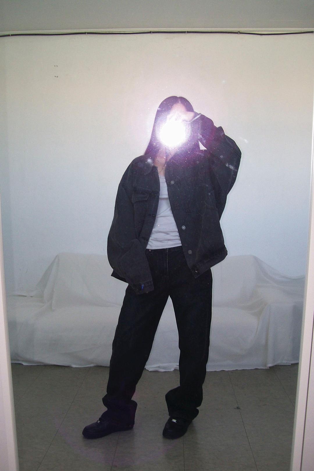 SEMI WIDE DENIM PANTS (BLACK DENIM)