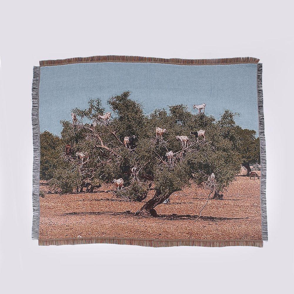 cotton blanket - goat