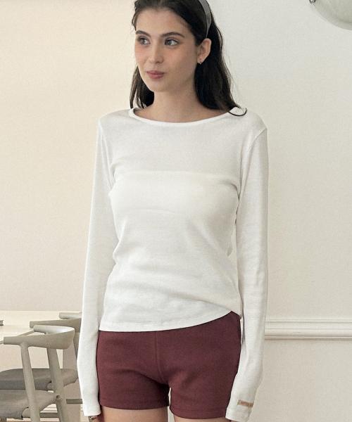 에센셜 골지 티-아이보리