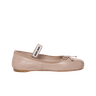 (W) Miu Miu Leather Ballerinas Water Lily