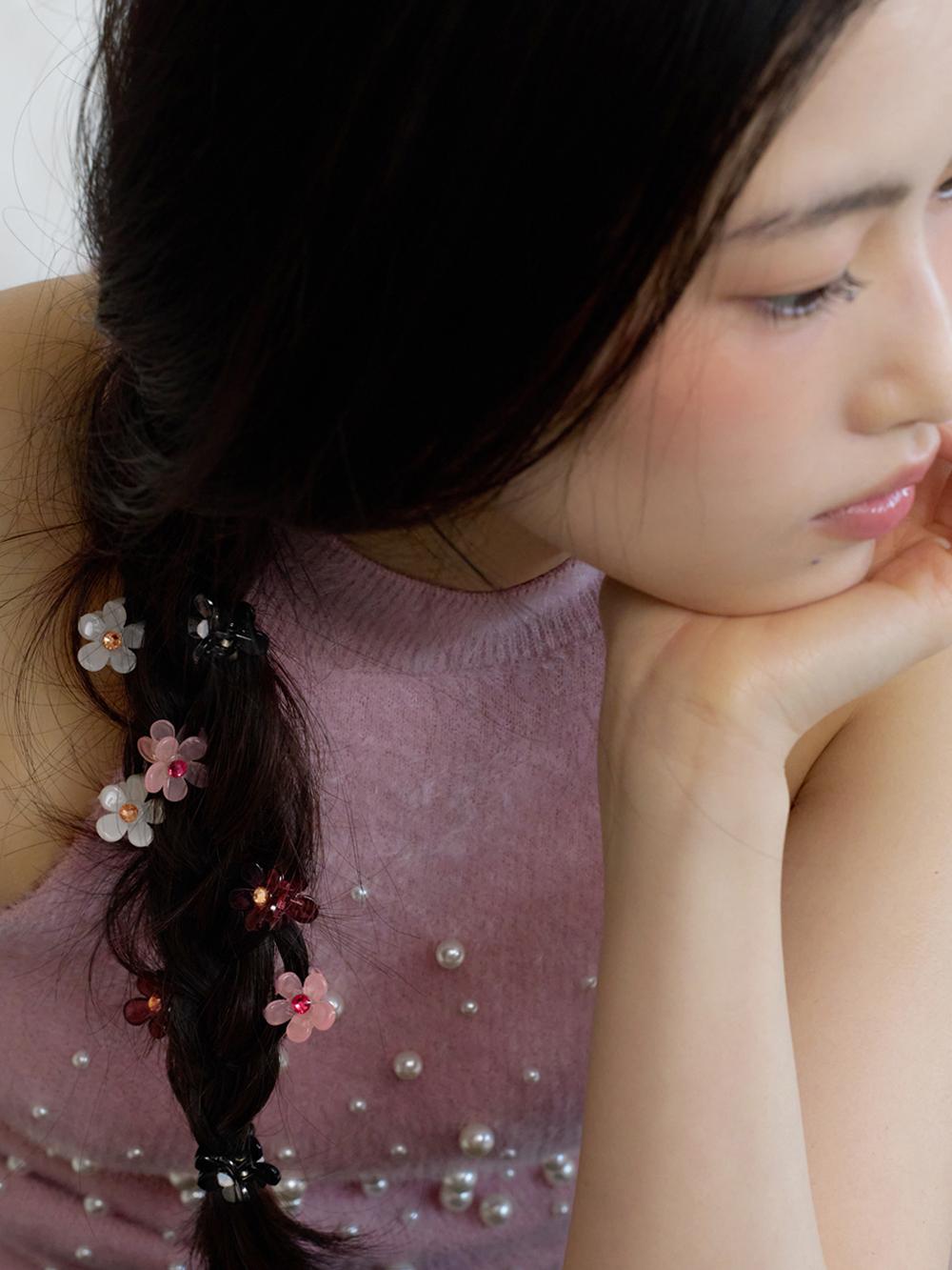 판타스틱플래닛 [2SET] cubic flower hair pin (4colors)